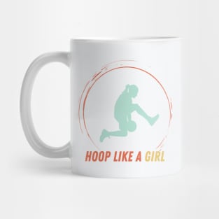 Hoop like a girl Colorful Mug